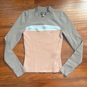 Diesel Women's Gray and Pink Top